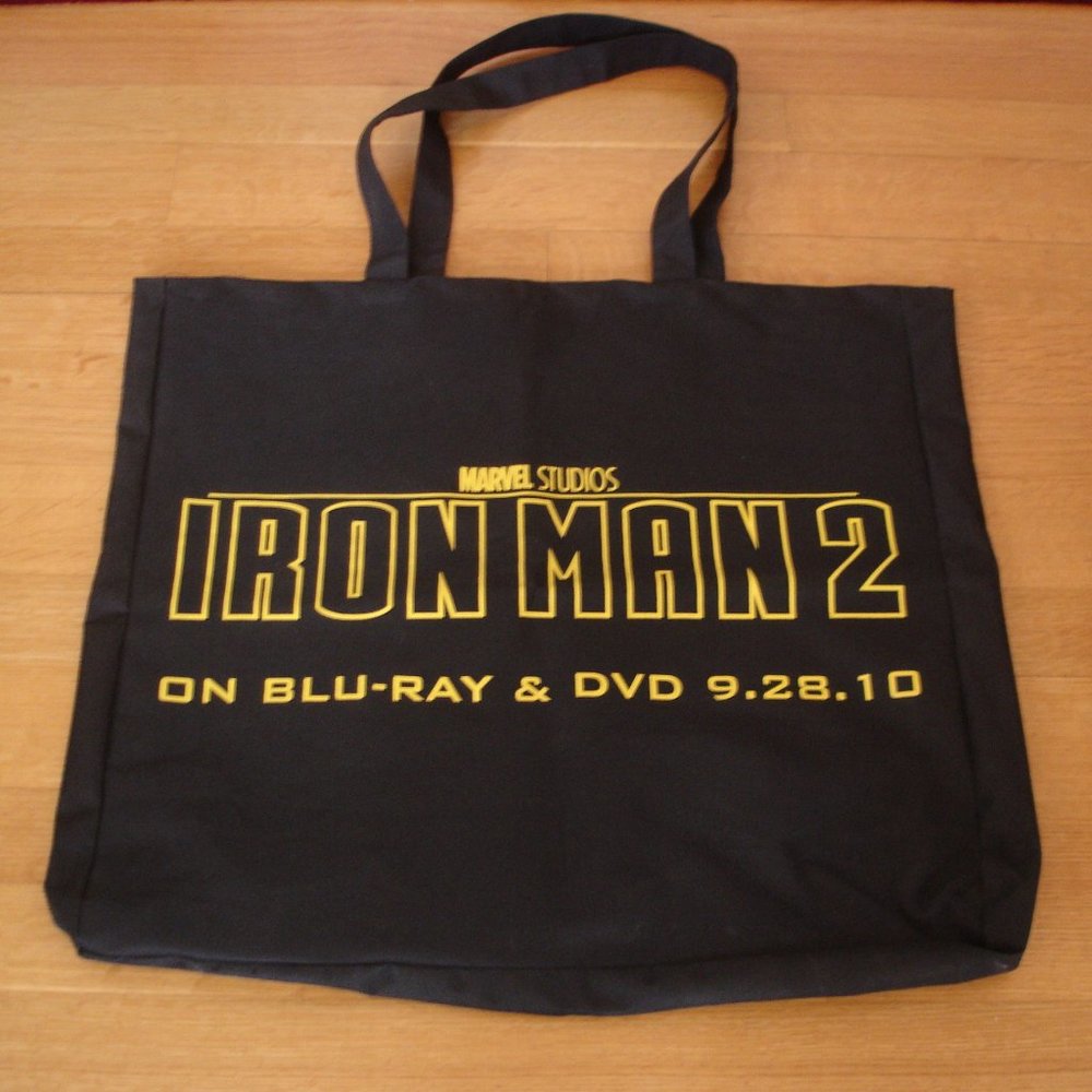 IRON MAN 2 Marvel Studios Canvas Tote Bag 24 X 25